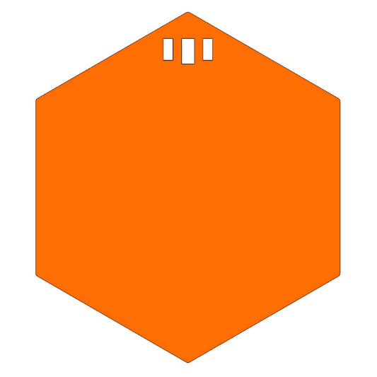 12" Hexigong 1/4" AR550