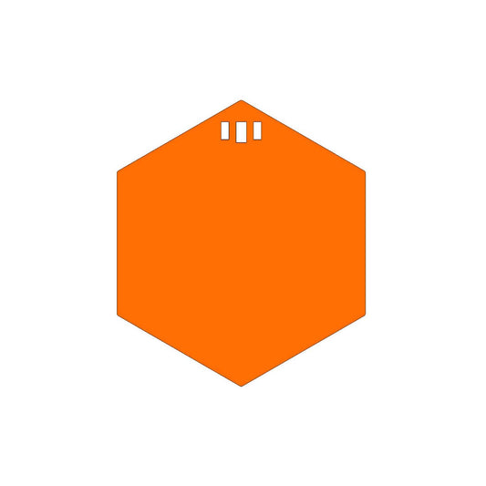 4" Hexigong 1/4" AR550