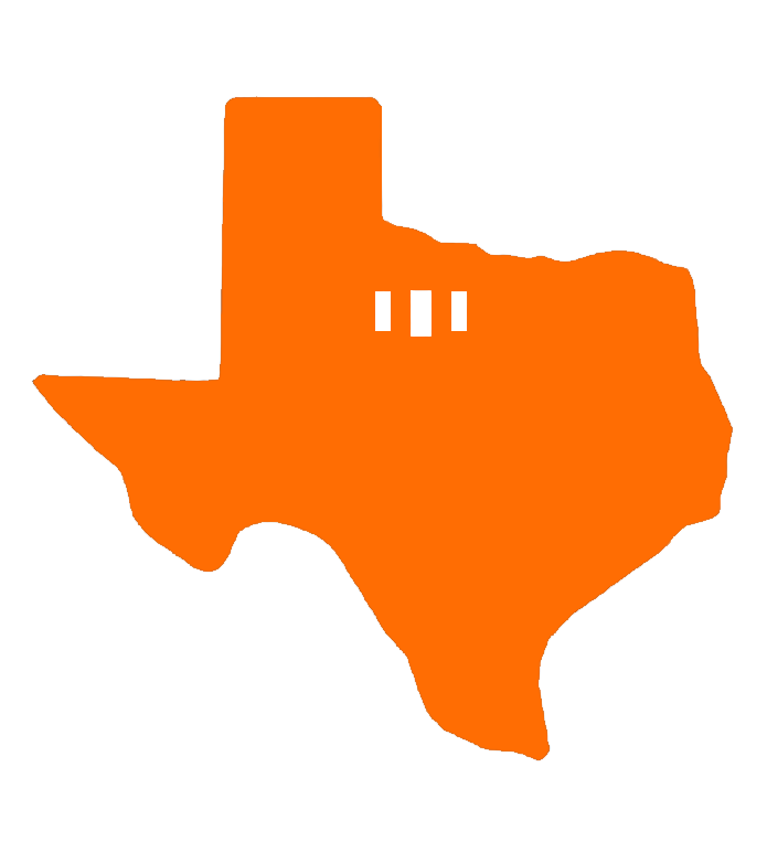 Texas State Silhouette Target